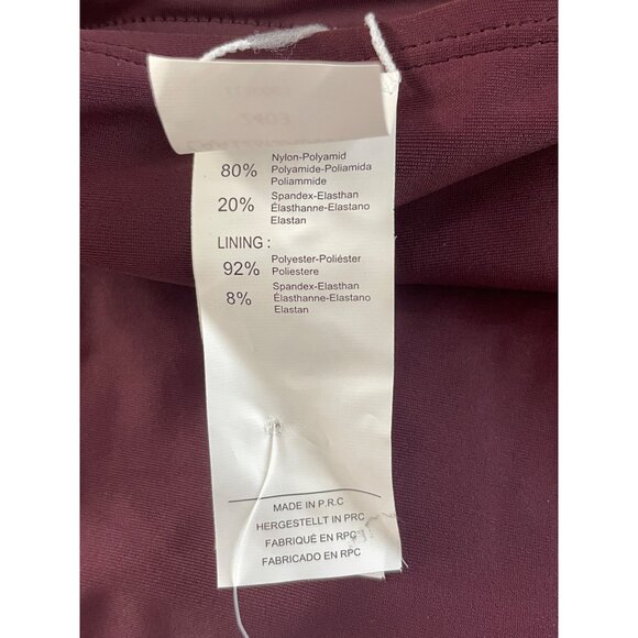 Cupshe One Piece Modest Bathing Suit Womens S Wine Color - Picture 5 of 8